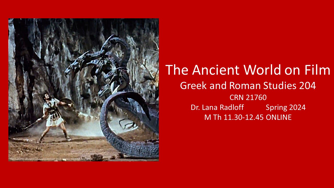 ANALYZE and RECOGNIZE cinematic depictions of the Greek and Roman world and myth